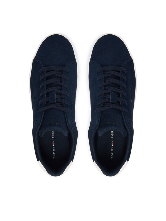 Tommy Hilfiger Tommy Hilfiger Sneakersy Th Court Core Suede FM0FM05716 Granatowy