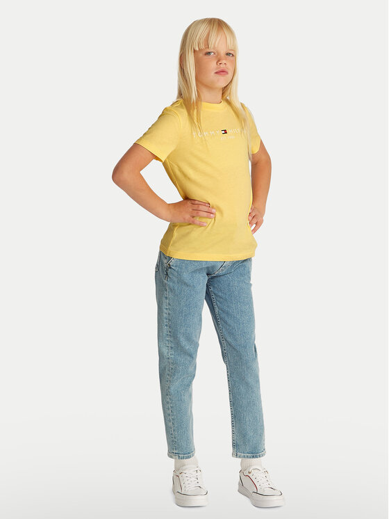 Tommy Hilfiger Tommy Hilfiger T-shirt Essential KS0KS00397 S Žuta Regular Fit