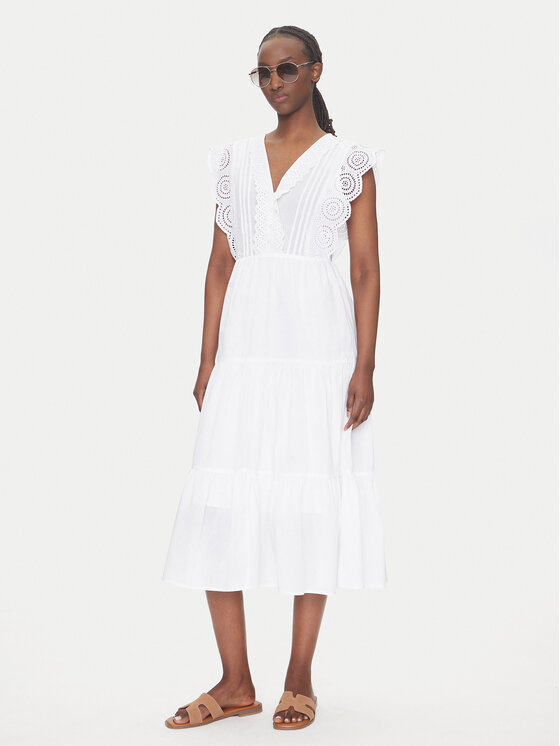 JDY JDY Φόρεμα καλοκαιρινό Sara 15350748 Λευκό Regular Fit