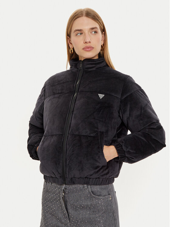 Guess Guess Μπουφάν χειμωνιάτικο V4BL03 KBXI2 Μαύρο Regular Fit