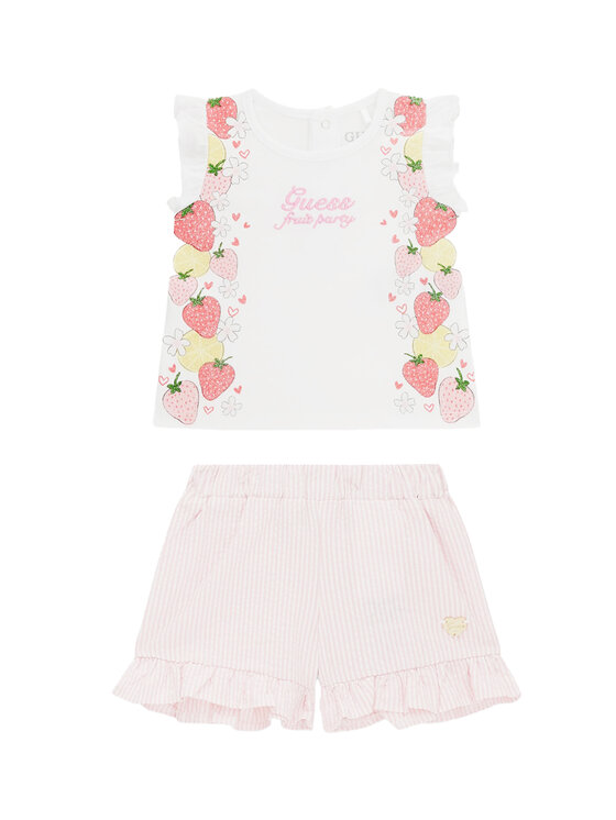 Guess Guess Set T-Shirt und Shorts A6GG00 K6YW0 Weiß