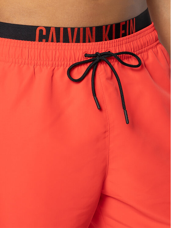Calvin Klein Swimwear Calvin Klein Swimwear Short de bain Medium Double Wb KM0KM00450 Rouge Regular Fit