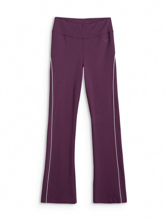 4F 4F Legginsy SPORTS CLUB Bordowy Slim Fit