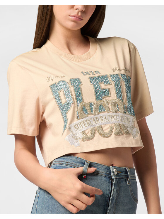 PHILIPP PLEIN PHILIPP PLEIN T-Shirt 24203 Krémová