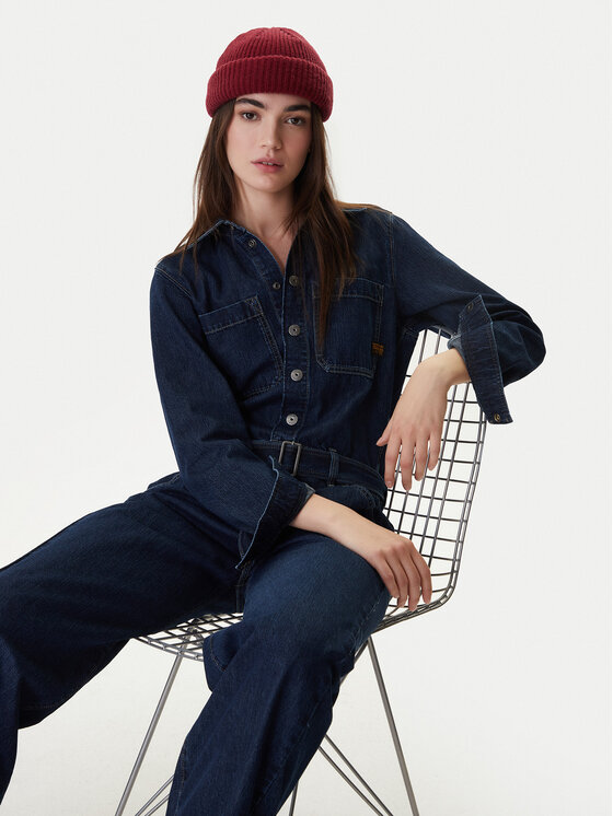 G-Star Raw G-Star Raw Overal D26877-E090 Tmavomodrá Relaxed Fit