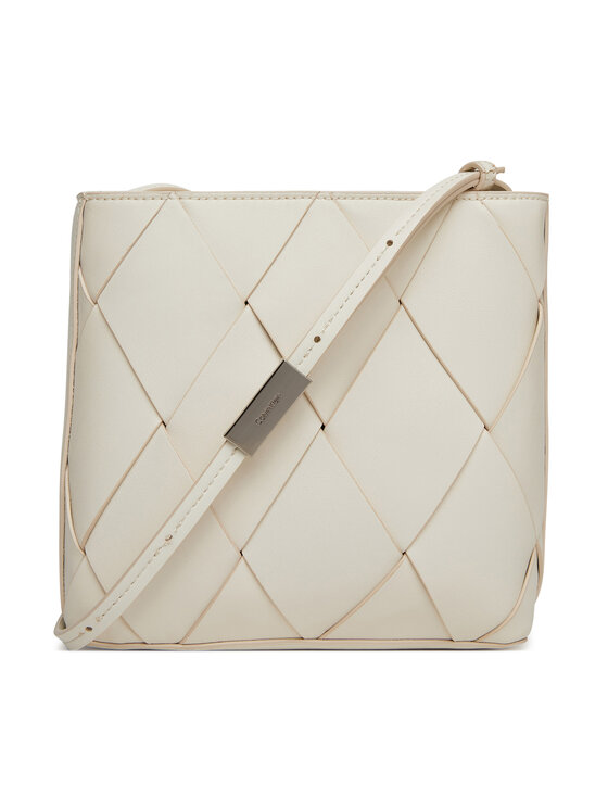 Calvin Klein Calvin Klein Torebka Ck Woven Square Crossbody K60K612991 Biały