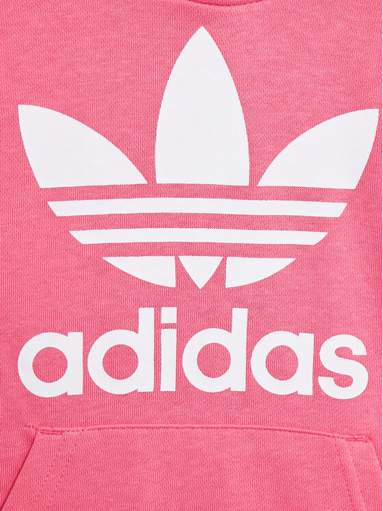 adidas Felpa adicolor Trefoil IN8463 Rosa Regular Fit Modivo