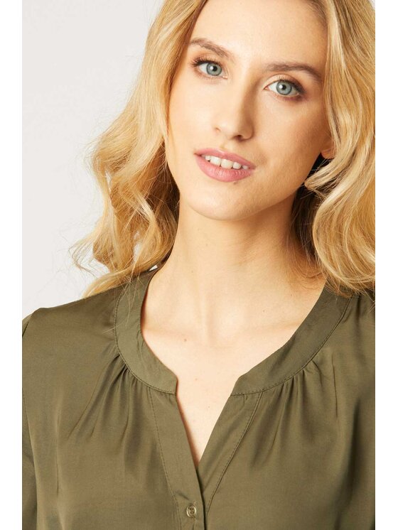 QUIOSQUE QUIOSQUE Bluzka 202054 Zielony Regular Fit