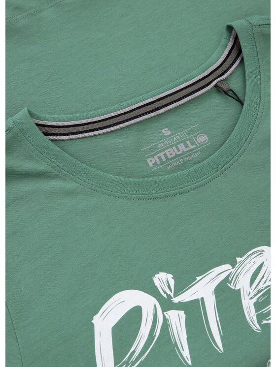 PITBULL PITBULL T-Shirt Koszulka damska Brush XL Zielony Regular Fit