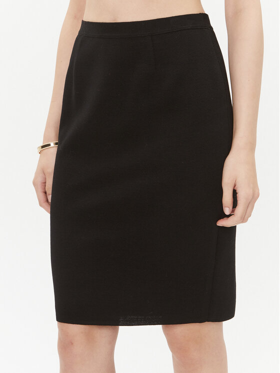 Luisa Spagnoli Ravno krilo Macadamia 540283 Črna Slim Fit