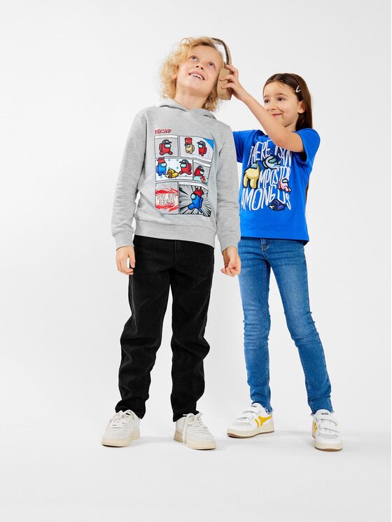 NAME IT NAME IT Sweatshirt 13221796 Grau Regular Fit