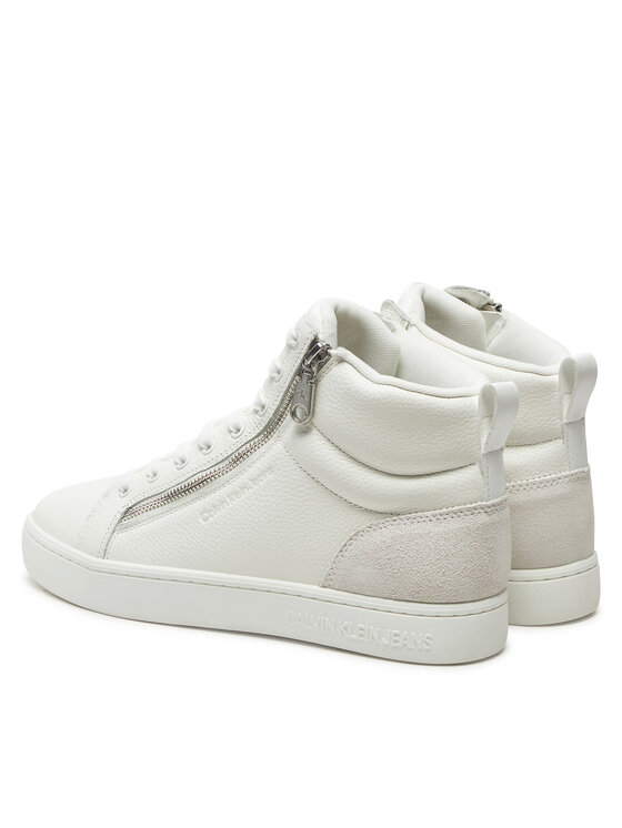 Calvin Klein Jeans Calvin Klein Jeans Sneakersy Classic Cupsole Zip Mid In YM0YM01156 Biały