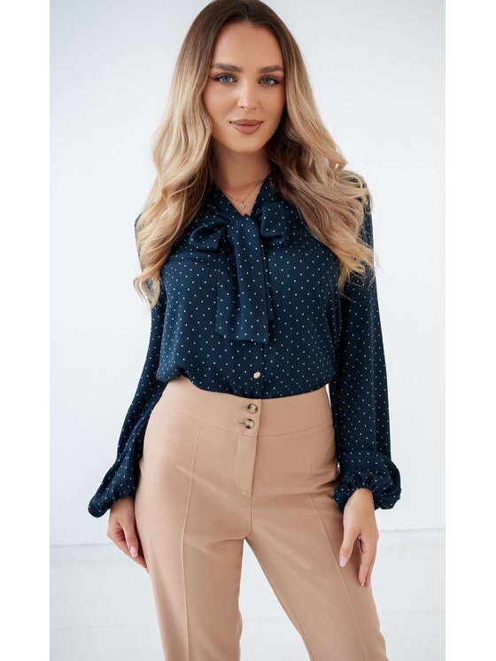 Luisia Luisia Koszula ANNIE Granatowy Classic Fit