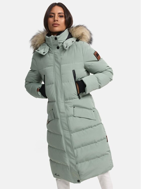 Marikoo Marikoo Kurtka zimowa Schneesternchen Zielony Regular Fit