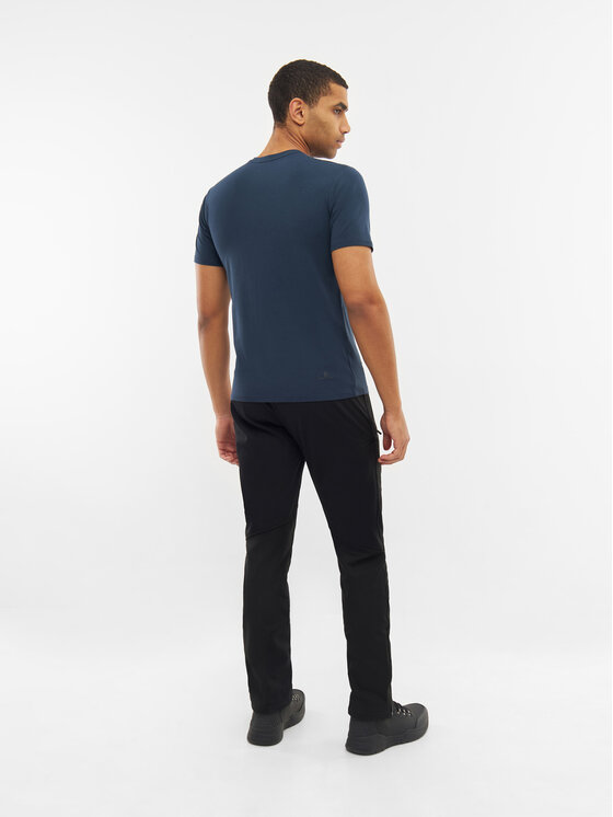 Viking Viking Koszulka techniczna Harvi Bamboo Man Granatowy Regular Fit