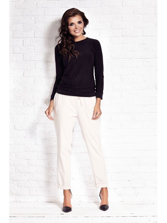 Awama Awama Maglione A109 Nero Basic Fit