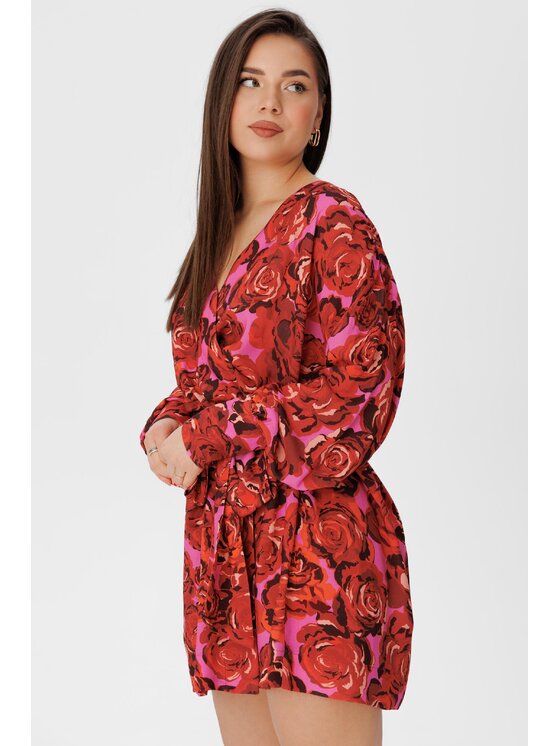 LAURELLA LAURELLA Každodenné šaty 4UL040 Ružová Regular Fit