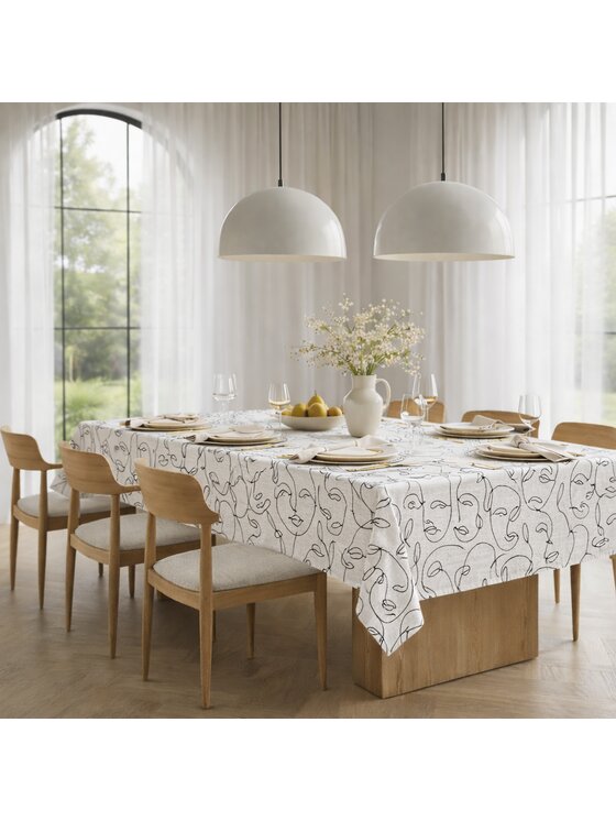 Roseberry Home Roseberry Home Obrus z abstrakcyjnym wzorem Venus Beżowy