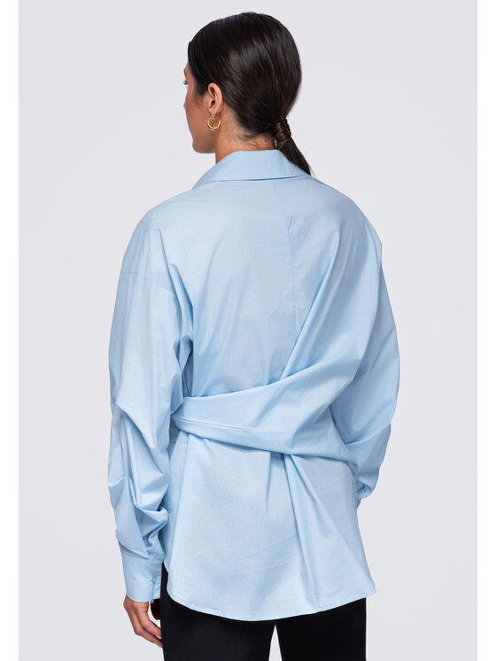Ombre Ombre Koszula OW-SH-E0076 Niebieski Relaxed Fit