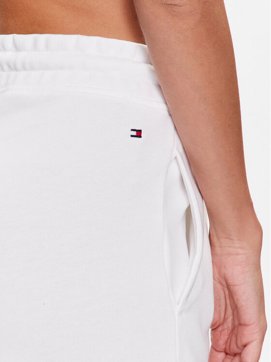 Tommy Hilfiger Tommy Hilfiger Sporta bikses WW0WW40083 Balts Tapered Fit