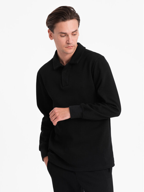 Ombre Ombre Tepláková souprava Z71 Černá Regular Fit