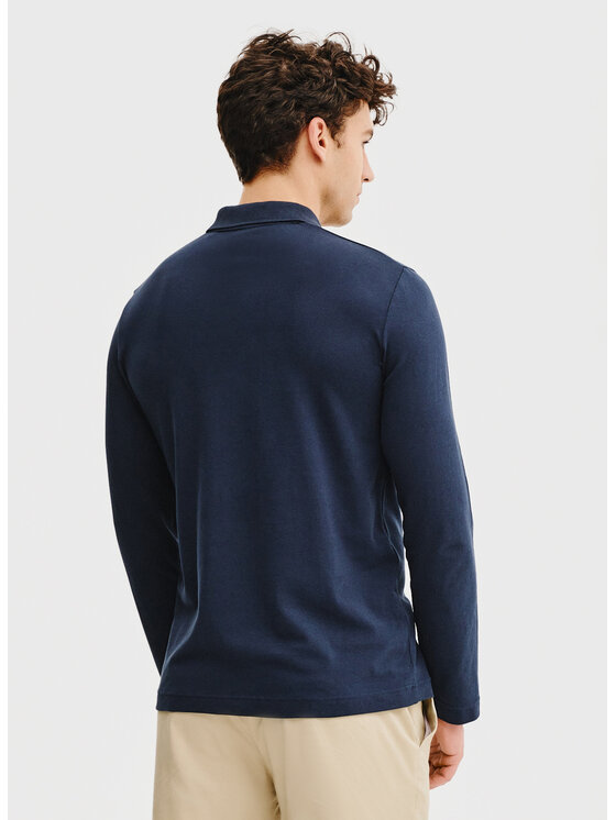 Pako Lorente Pako Lorente Longsleeve P25SF-TX-005 Granatowy Classic Fit