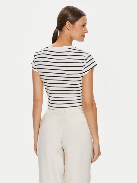 Calvin Klein Jeans Calvin Klein Jeans T-särk Baby J20J223552 Valge Slim Fit