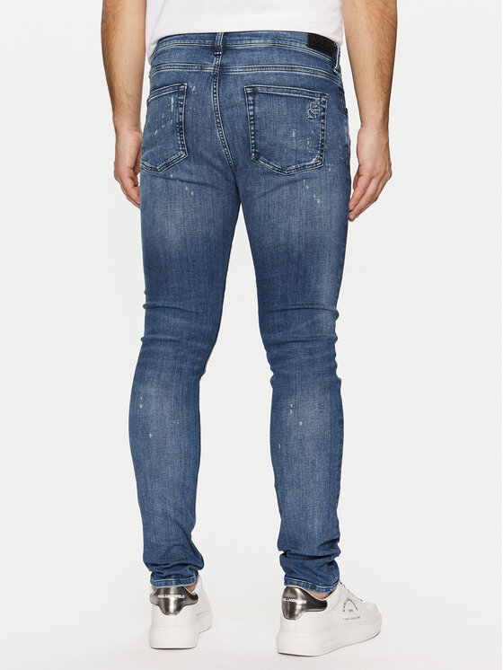 KARL LAGERFELD KARL LAGERFELD Jeansy 265801 551832 Granatowy Slim Fit