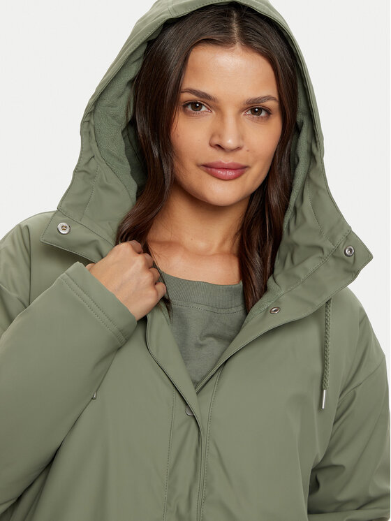 Roxy Roxy Neperšlampanti striukė Rain Road ERJJK03608 Žalia Regular Fit