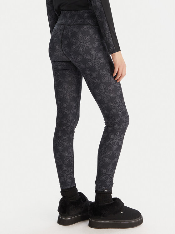 Roxy Roxy Termalno donje rublje Daybreak Brushed ERJLW03056 Crna Slim Fit
