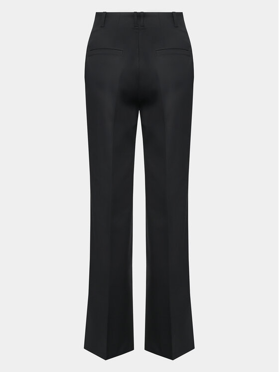 Sisley Sisley Hlače iz tkanine 4ZY7LF03L Črna Wide Leg