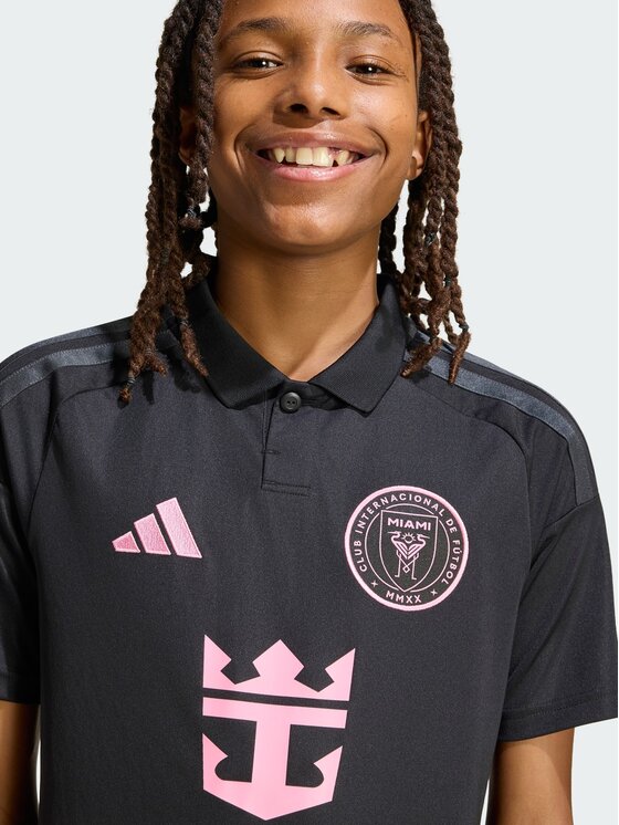 adidas adidas Koszulka techniczna Inter Miami CF Away Jersey Kids Czarny Regular Fit