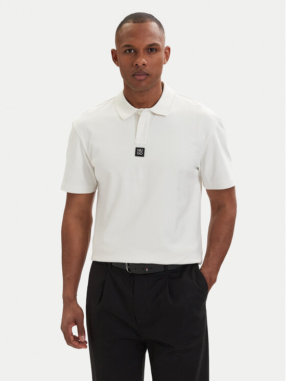 HUGO HUGO Pólóing Deabono_D 50517638 Krém Regular Fit