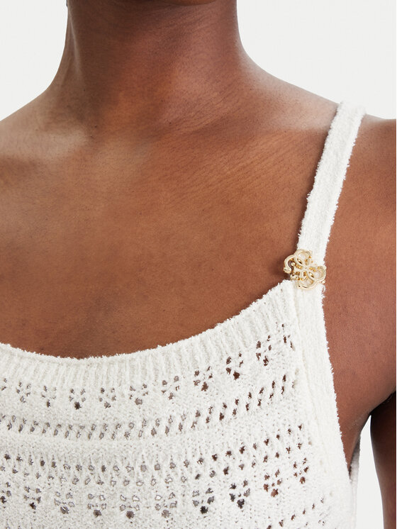 Guess Guess Džemper W6GR11 Z0593 Bijela Regular Fit