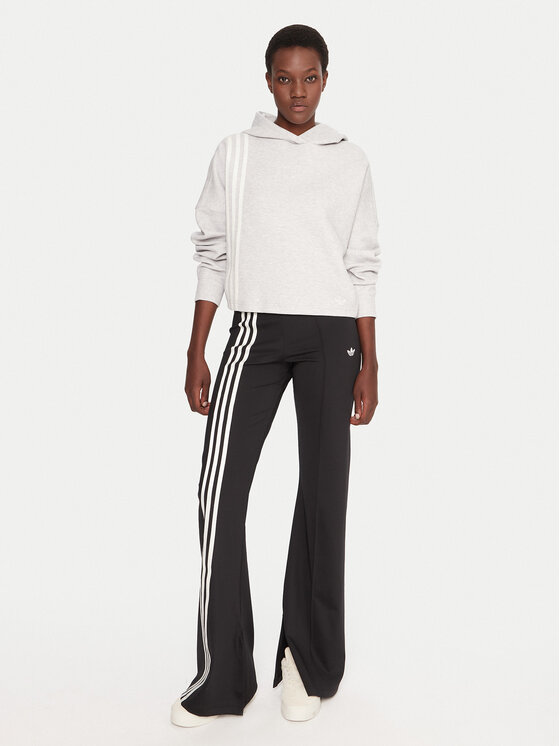 adidas adidas Mikina Off Placed 3-Stripes JW3596 Sivá Regular Fit