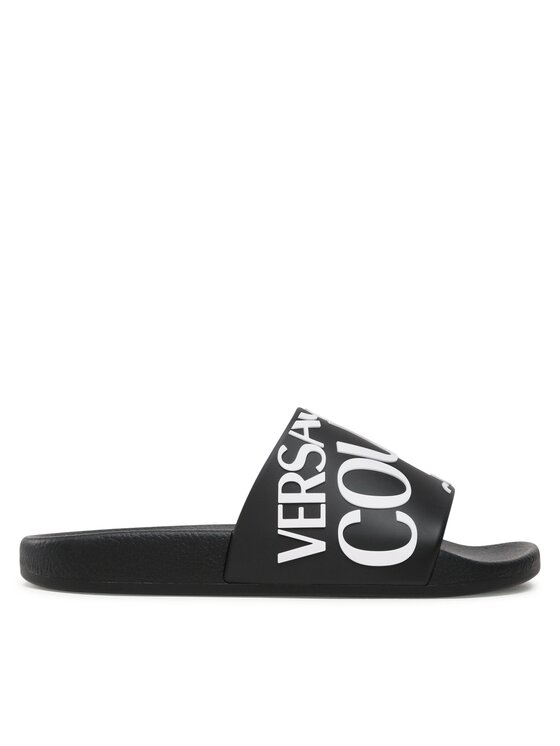 Versace Jeans Couture Damskie Klapki, rozmiar 35, Czarne, 74VA3SQ1 71352