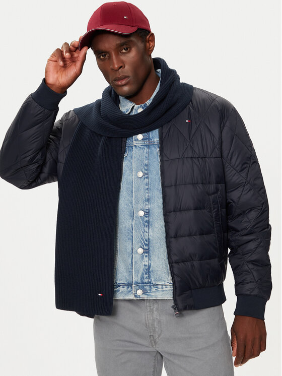 Tommy Hilfiger Tommy Hilfiger Šál Flag AM0AM12847 Tmavomodrá