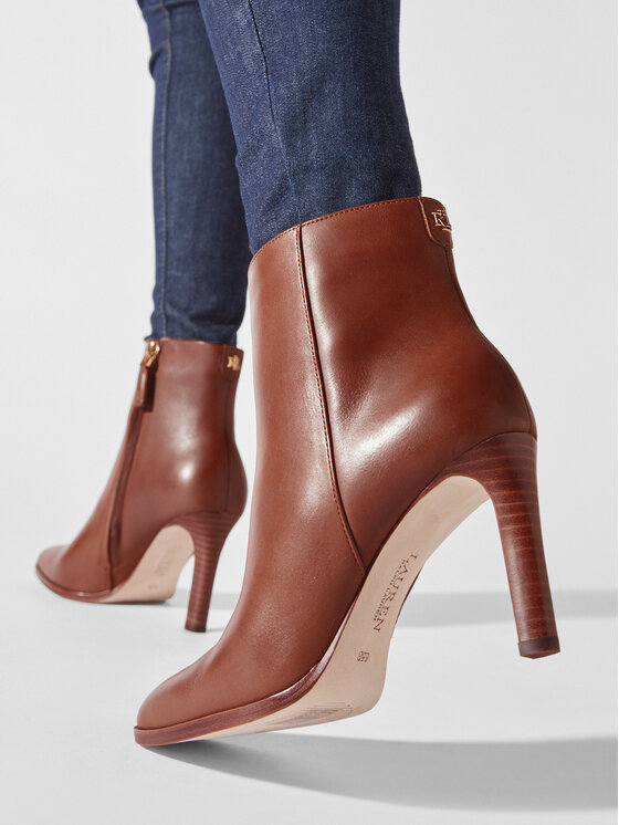 LAUREN RALPH LAUREN Lauren Ralph Lauren Īsie zābaki 802908332002 Brūns