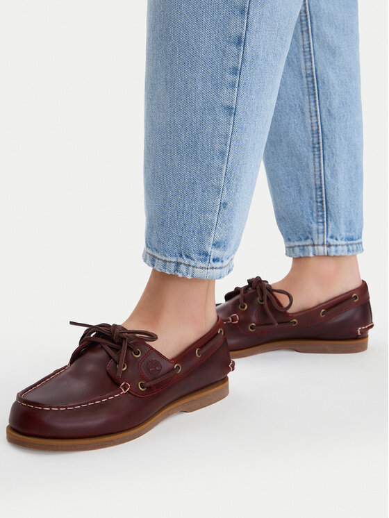 Timberland Timberland Īsi apavi Classic Boat TB0A2Q9XEIW1 Bordo