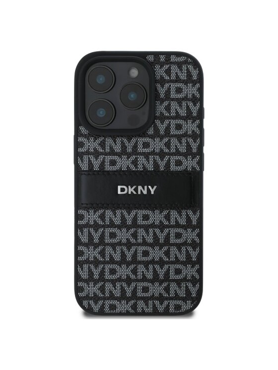 DKNY DKNY Etui na telefon Texture Pattern Tonal Stripe Czarny