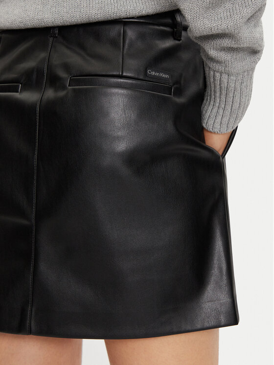 Calvin Klein Jeans Calvin Klein Jeans Gonna in similpelle J20J224190 Nero Regular Fit