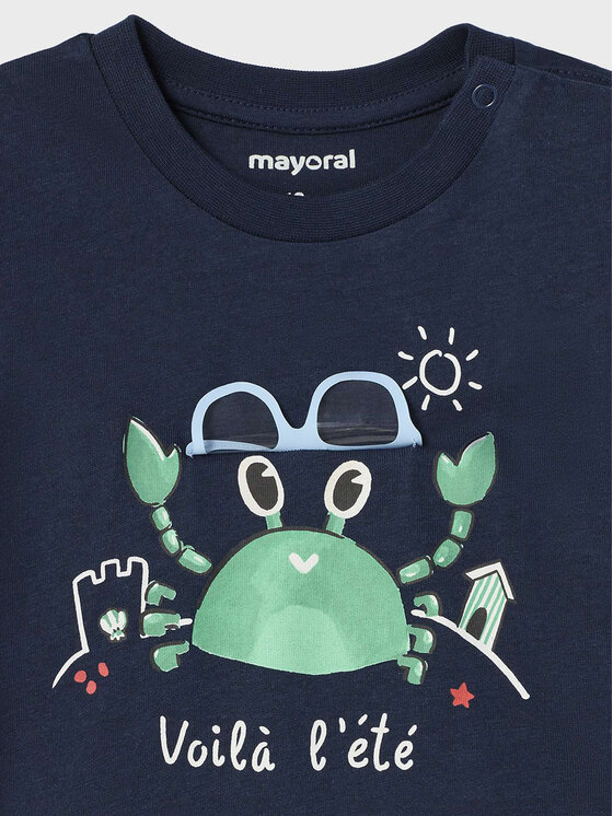Mayoral Mayoral T-shirt 1026 Tamnoplava Regular Fit