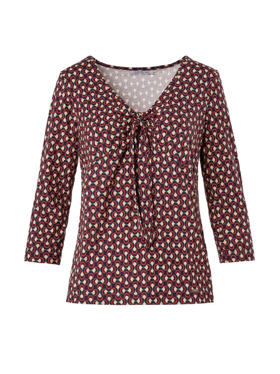 QUIOSQUE QUIOSQUE Halenka RETRO VIBES BLOUSE Tmavomodrá Regular Fit