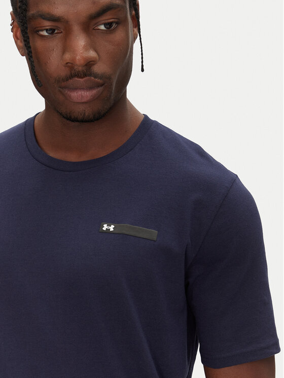 Under Armour Under Armour Tričko Strip Logo 1390203 Tmavomodrá Relaxed Fit