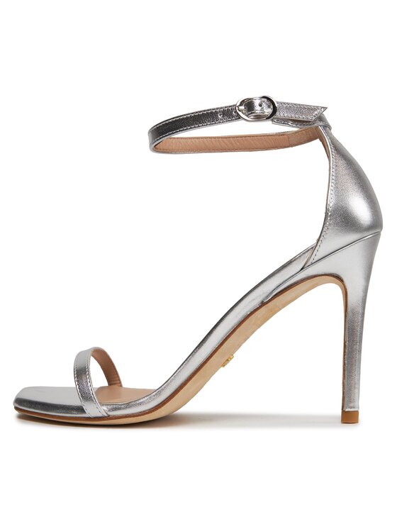 Stuart Weitzman Stuart Weitzman Sandály Nudistcurve 100 Sanda SA178 Stříbrná