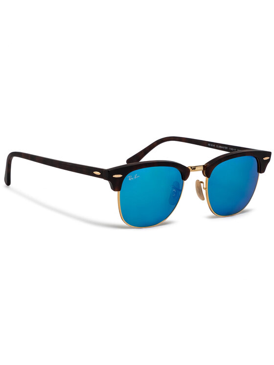 Okulary przeciwsłoneczne Ray-Ban, Brązowe, Clubmaster 0RB3016 114517