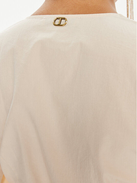 TWINSET TWINSET Hemdkleid 241TT2051 Beige Loose Fit