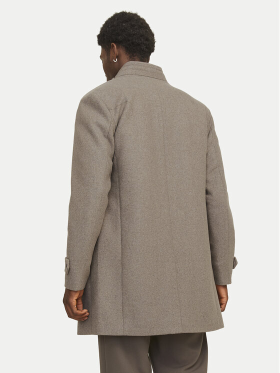 Jack & Jones Jack & Jones Płaszcz wełniany Melton 12258672 Beżowy Regular Fit