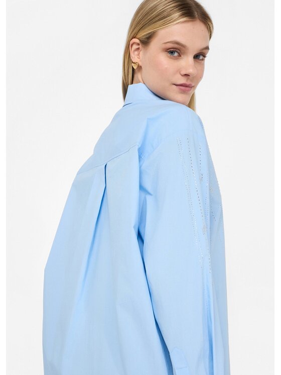 Liu Jo Liu Jo Camicia UF5240T039AM9726 Celeste Loose Fit