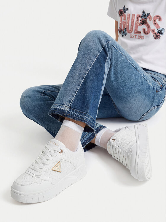 Guess Guess Laisvalaikio batai CEOWB-BIC-GG-68-SS Balta